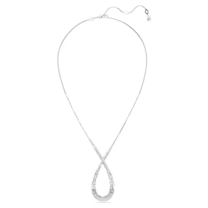 Swarovski Silver Hyperbola Infinity Mixed Cuts Necklace