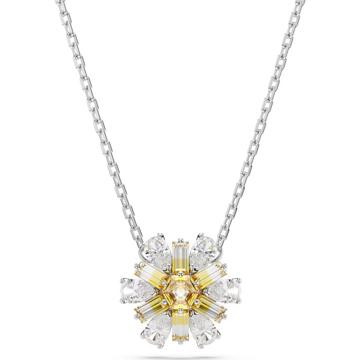 Swarovski Silver Idyllia Flower Necklace