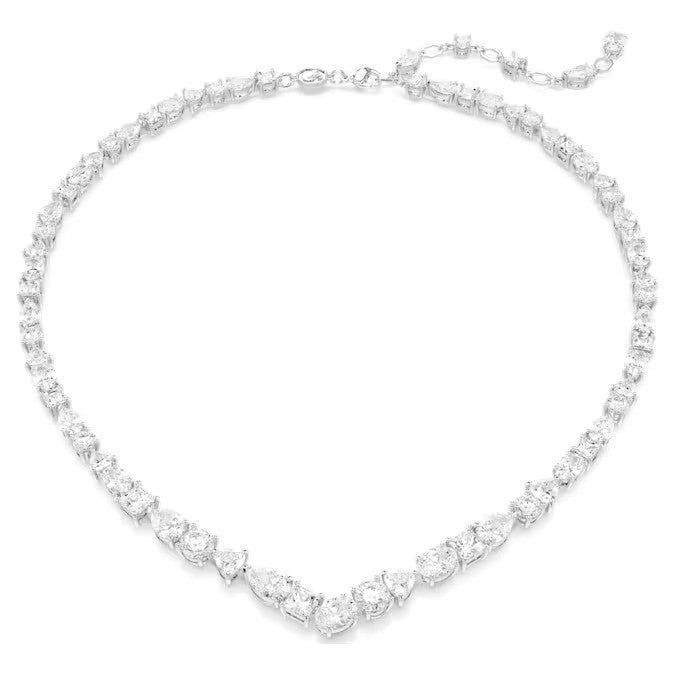 Swarovski Silver Mesmera Mixed Cuts Necklace