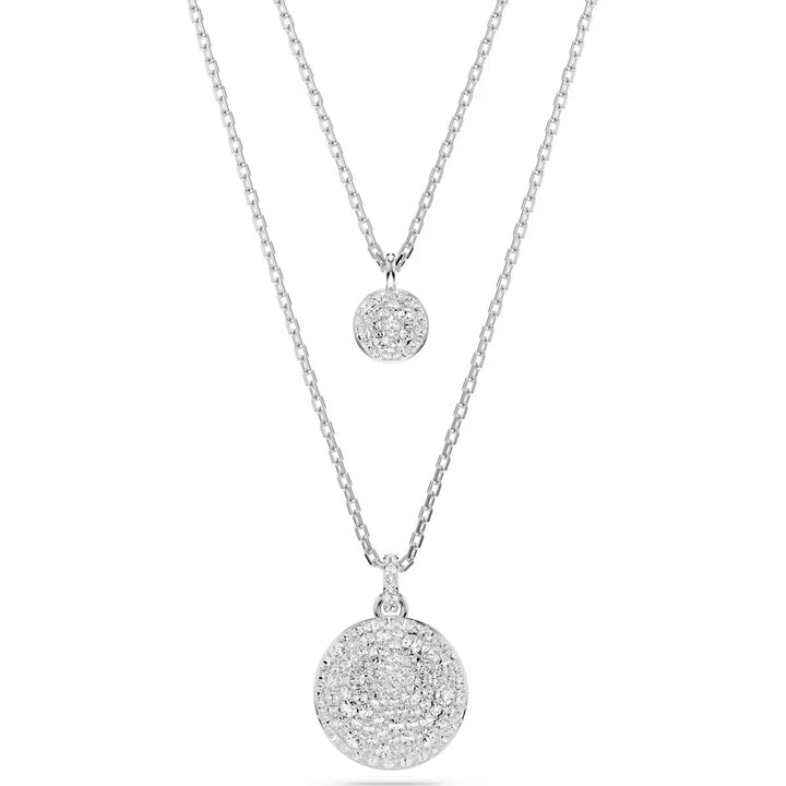 Swarovski Silver Meteora Layered Necklace