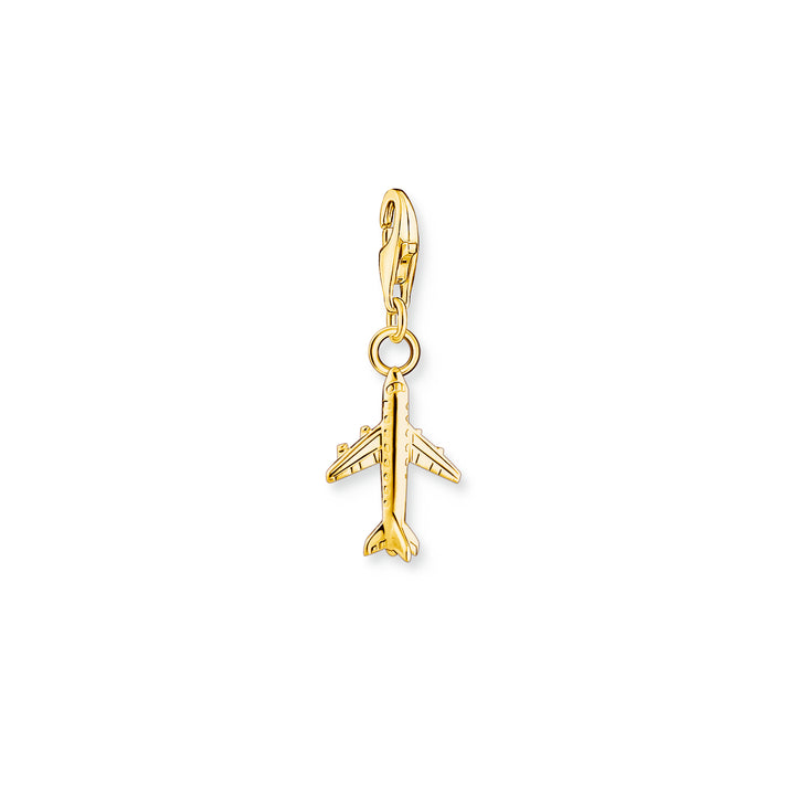 Thomas Sabo Gold Aeroplane Charm