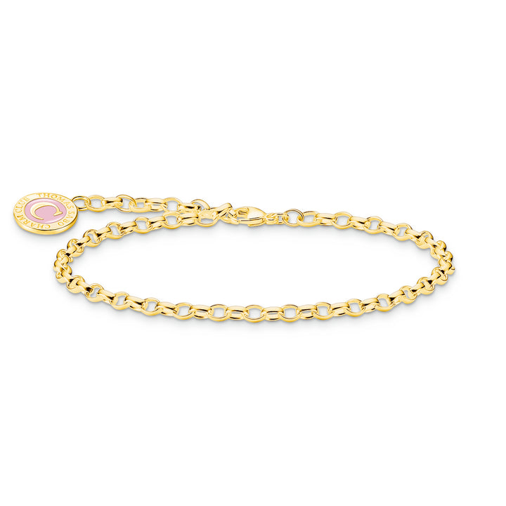 Thomas Sabo Gold Mini Link Coin Charm Bracelet