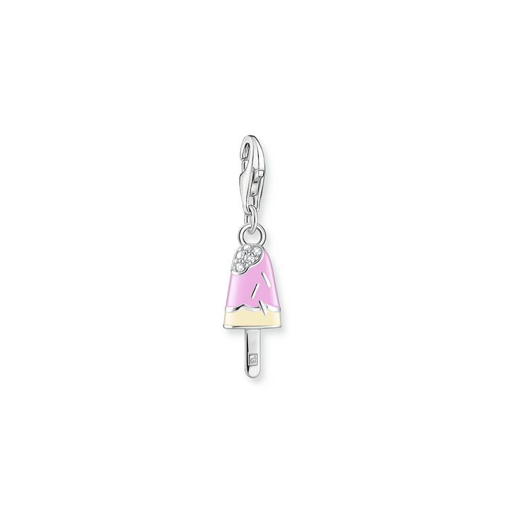 Thomas Sabo Silver and Pink Enamel Ice Lolly Charm