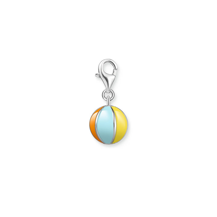 Thomas Sabo Silver and Multi-Coloured Enamel Beach Ball Charm