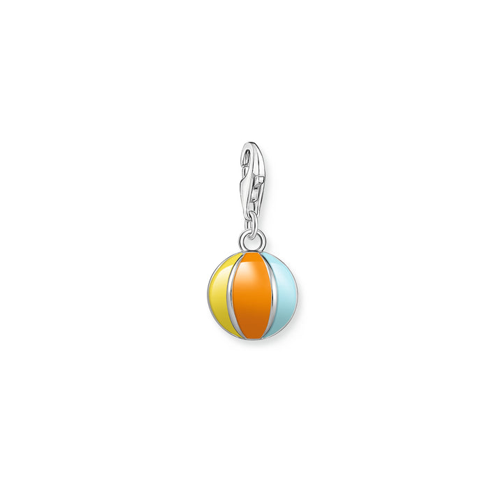 Thomas Sabo Silver and Multi-Coloured Enamel Beach Ball Charm