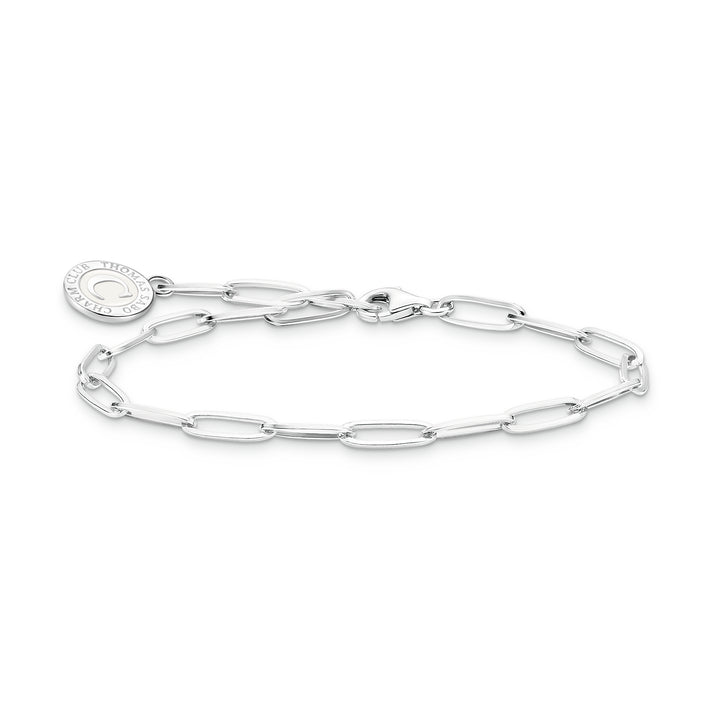 Thomas Sabo Silver Square Link Coin Charm Bracelet