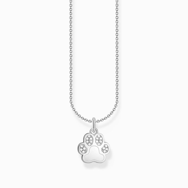 Thomas Sabo Silver Paw Print Pendant Necklace