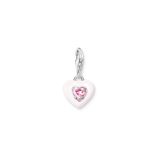 Thomas Sabo Silver and Pink Enamel CZ Heart