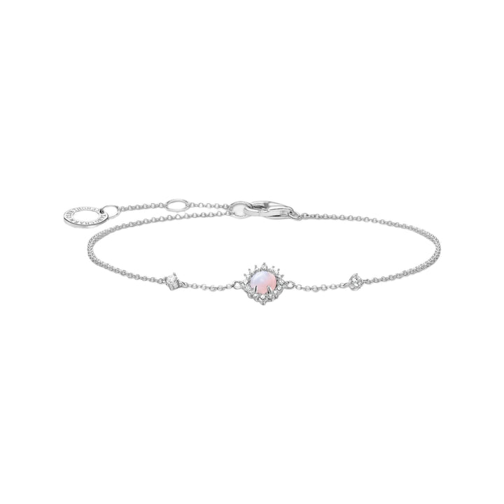 Thomas Sabo Silver Shimmering Pink Opal Bracelet