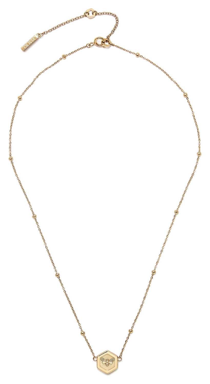 Olivia Burton Gold Minima Bee Pendant Necklace