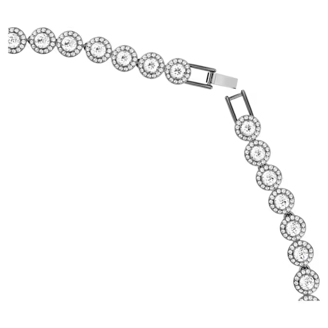 Swarovski Silver Una Round Cut Necklace