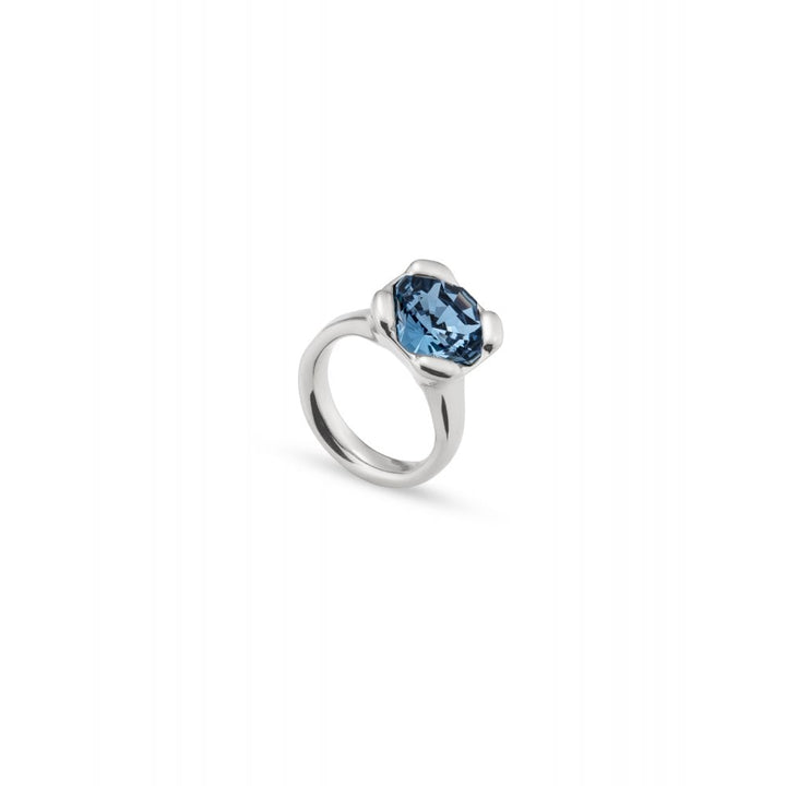 UNOde50 Silver Rock n blue Charismatic Ring