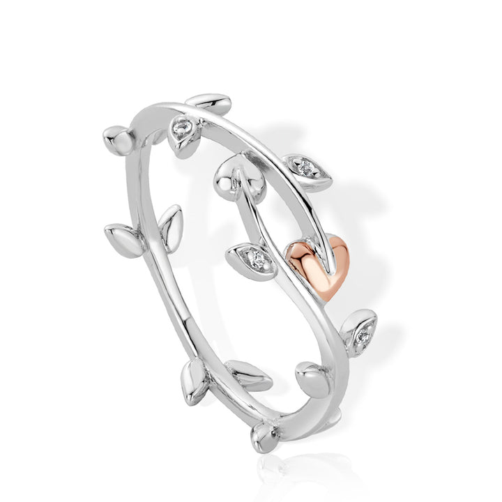 Clogau Vine of Life White Topaz Ring