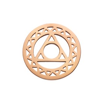 Daisy London  Rose Gold Throat Chakra Halo Coin