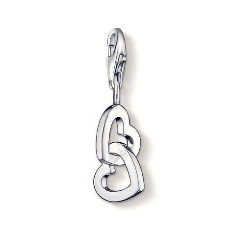 Thomas Sabo Silver Interlocking Hearts Charm