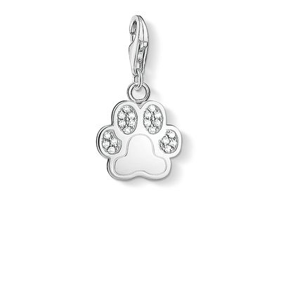 Thomas Sabo Silver CZ Paw Charm