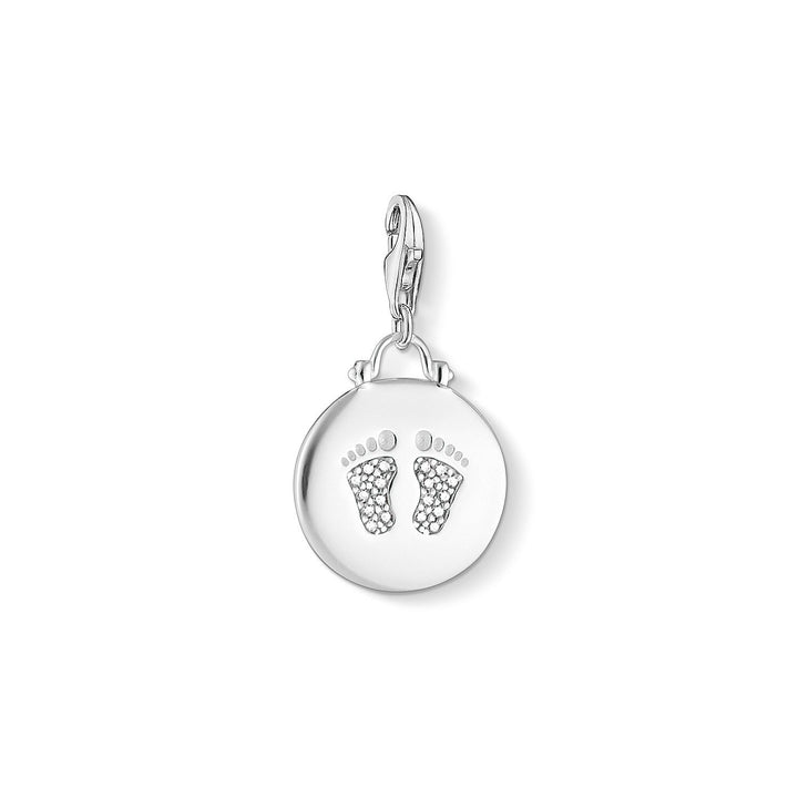 Thomas Sabo Silver Zirconia Baby Footprint Charm