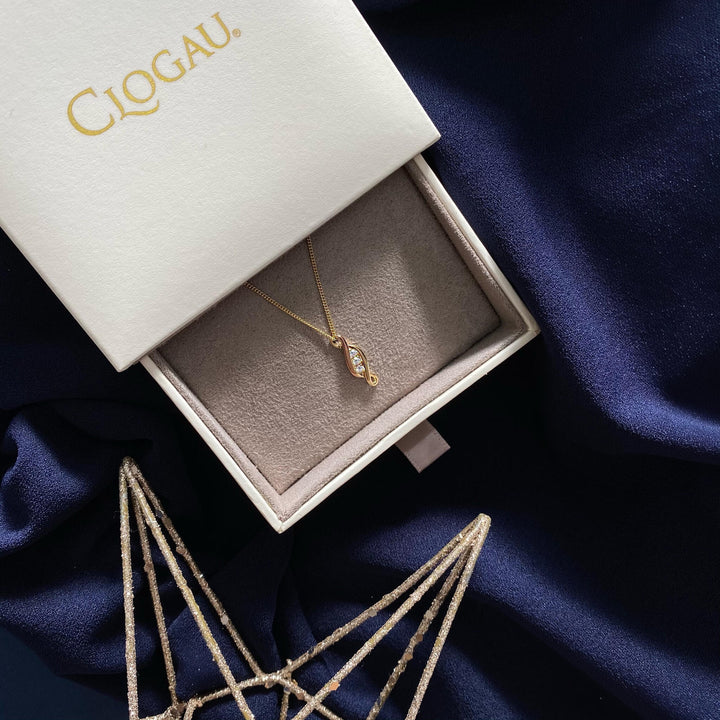 Clogau Past Present & Future Gold Necklace