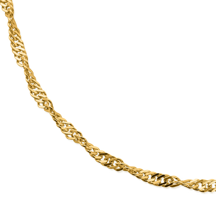 ChloBo Gold Twisted Rope Chain Necklace