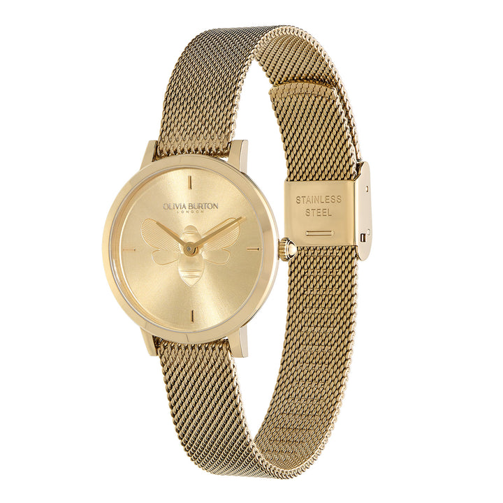 Olivia Burton Gold Ultra Slim Bee Watch