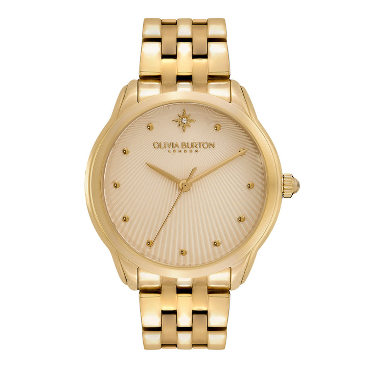 Olivia Burton Gold Starlight Champagne Dial Watch