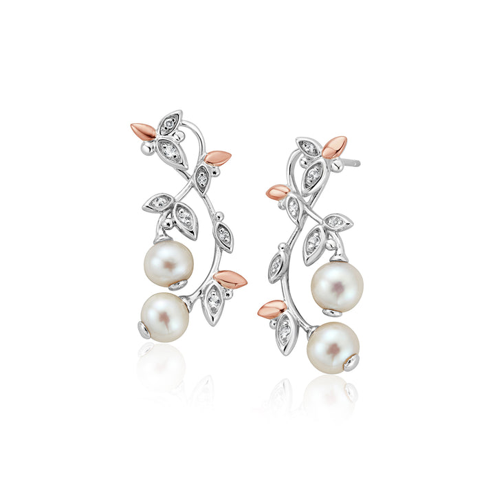 Clogau Lily of the Valley Pearl Drop Earrings