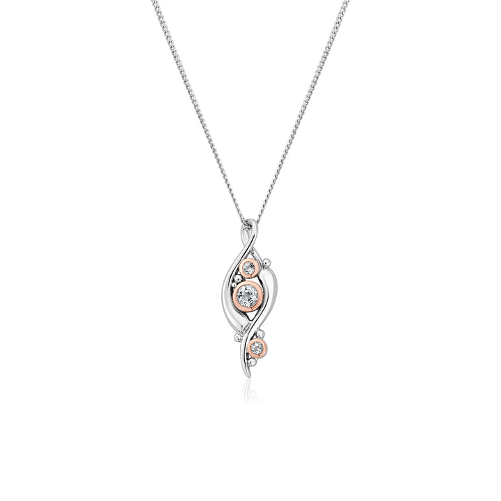 Clogau Pistyll Rhaeadr White Topaz Pendant Necklace