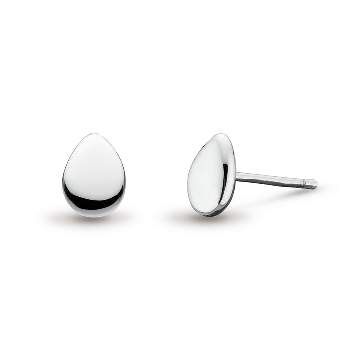 Kit Heath Silver Coast Pebble Mini Stud Earrings