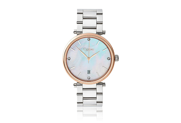 Clogau Ladies Celyn Classic Mother of Pearl Silver Watch