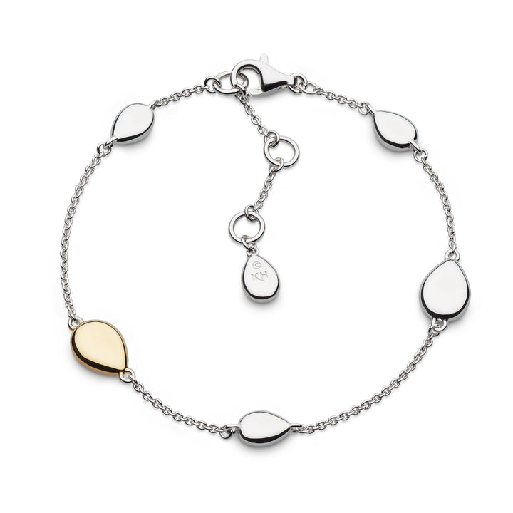 Kit Heath Two Tone Coast Pebble Golden Station Bracelet