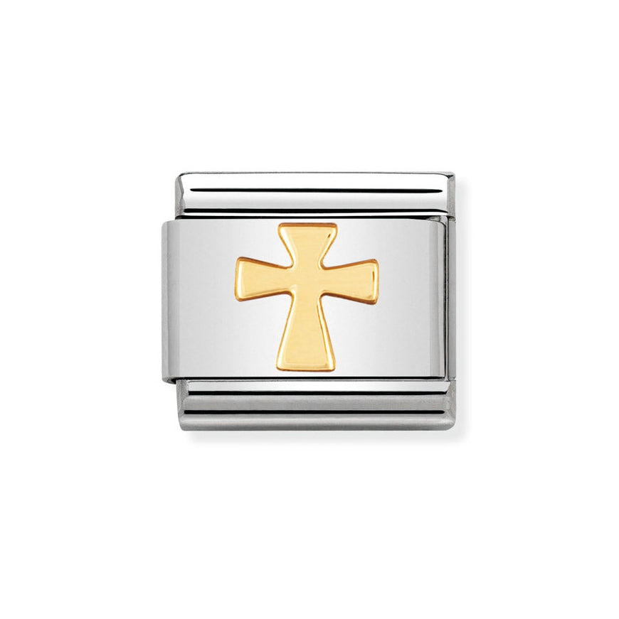 Nomination Two Tone Classic Cross Charm