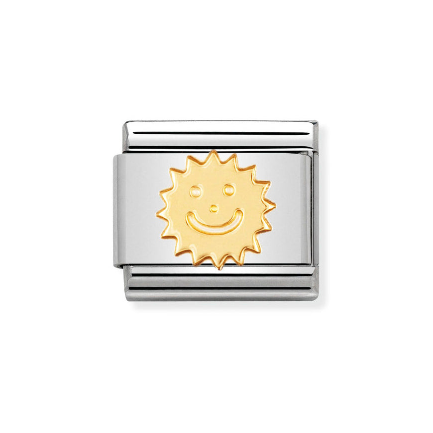 Nomination Composable 18ct Gold Sun Classic Charm