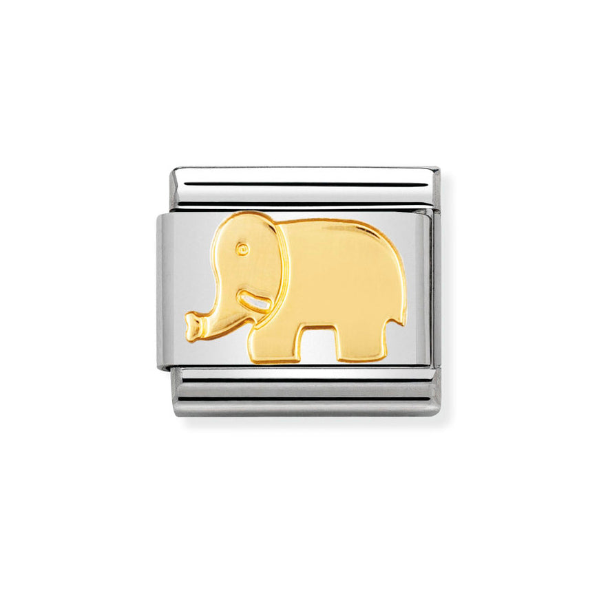Nomination Composable 18ct Gold Elephant Charm