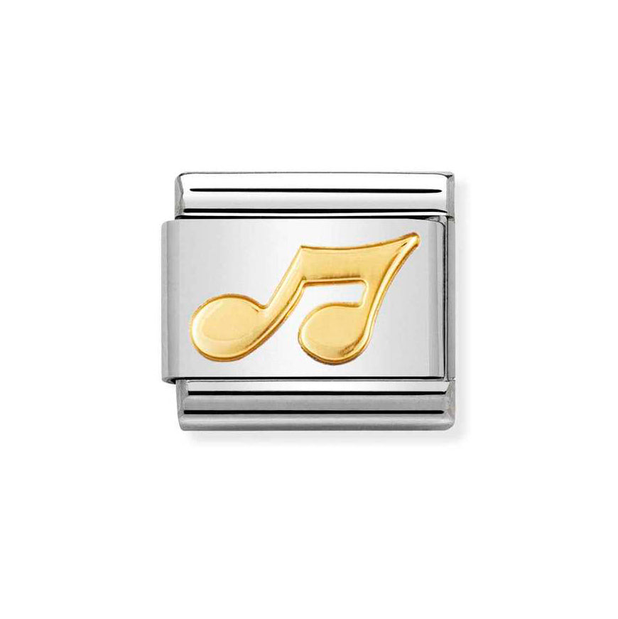 Nomination Classic 18ct Gold Music Note Charm