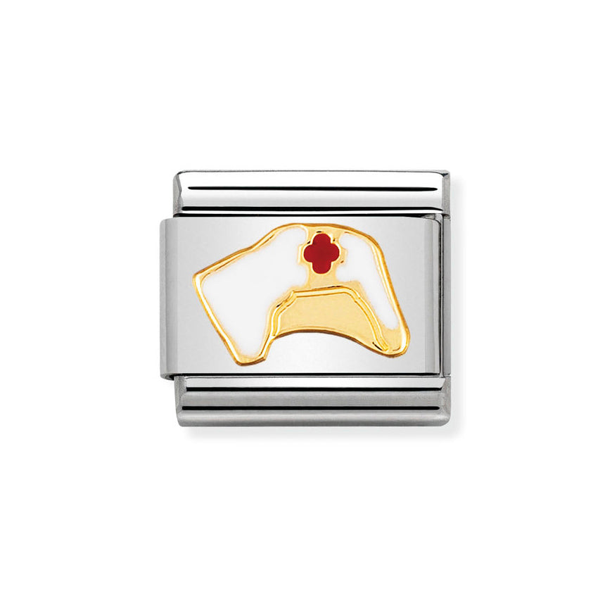 Nomination Gold Composable Classic Nurses Hat Charm