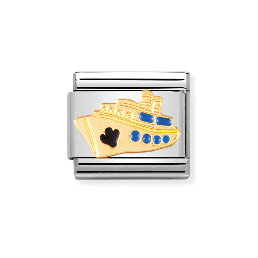 Nomination Gold Composable Classic Cruise Ship Charm