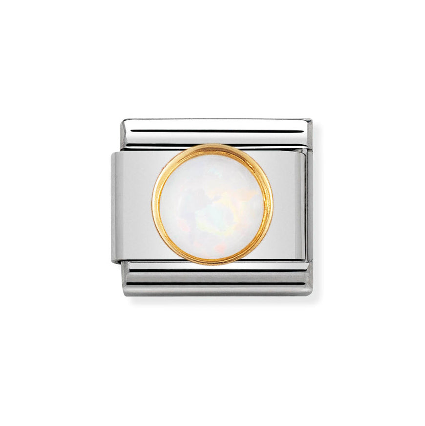 Nomination Classic 18ct Gold and Opal Charm