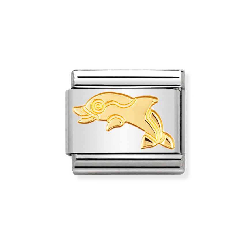 Nomination Composable 18ct Gold Dolphin Charm