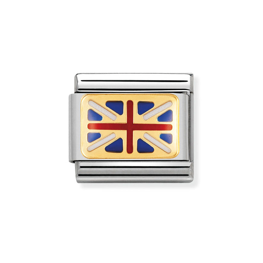 Nomination Classic Composable Gold Britsh Flag Charm