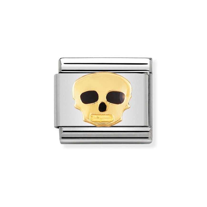 Nomination Composable 18ct Gold Skull Charm