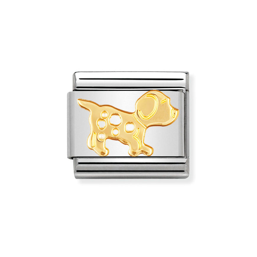 Nomination Gold Composable Classic Dog Charm