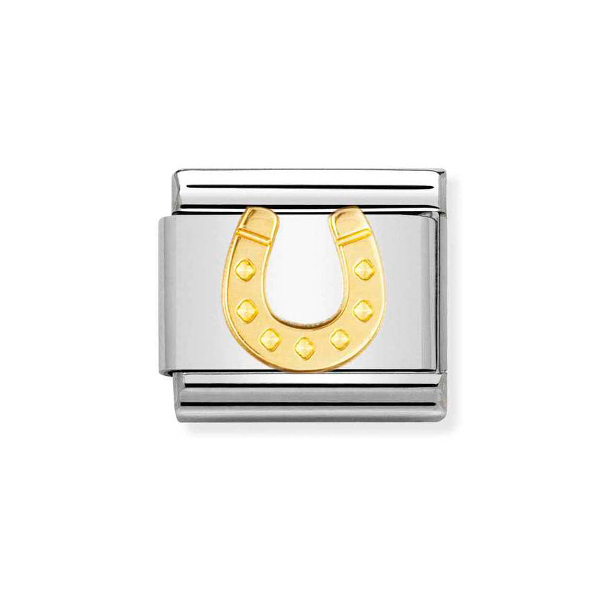 Nomination Classic 18ct Good Luck Horseshoe Charm