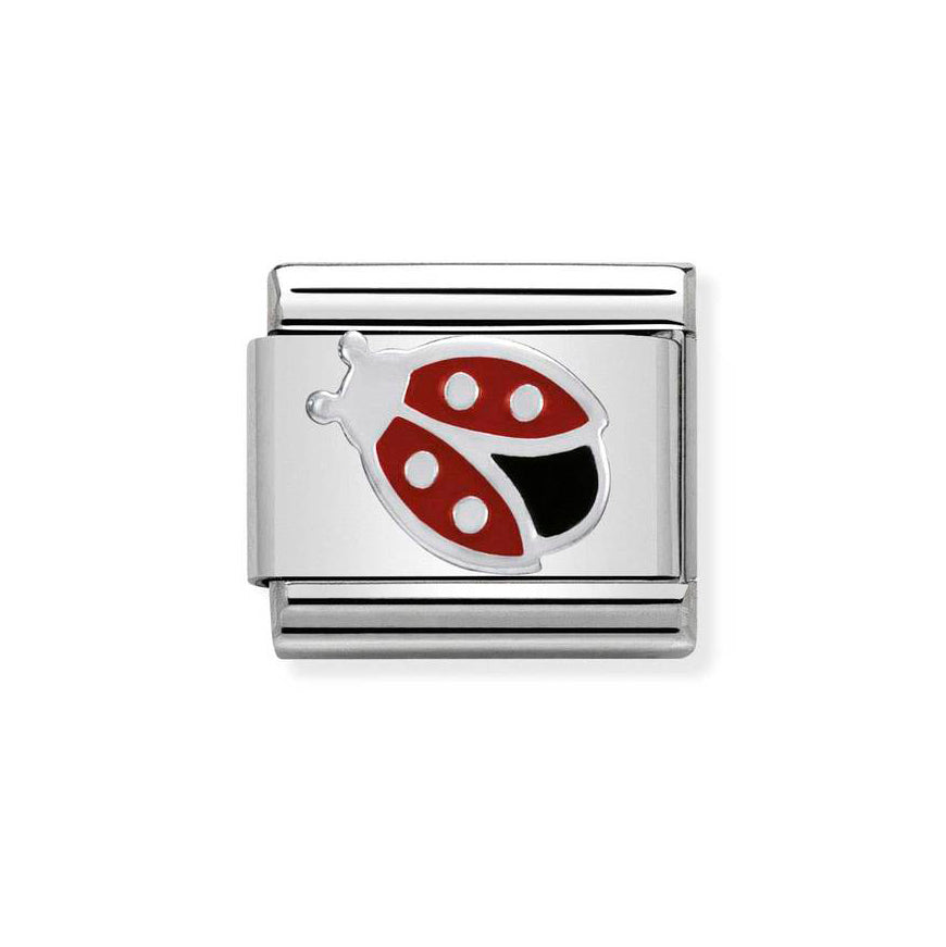 Nomination Classic Ladybird in Silver and Enamel Charm