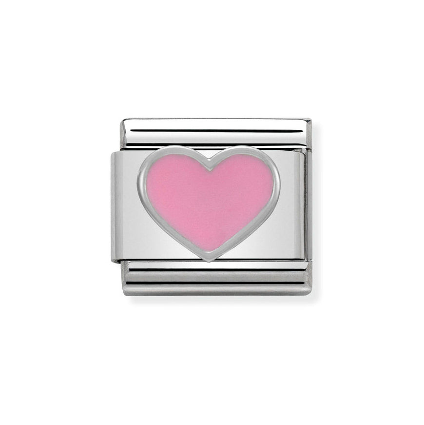 Nomination Classic Pink Heart Charm