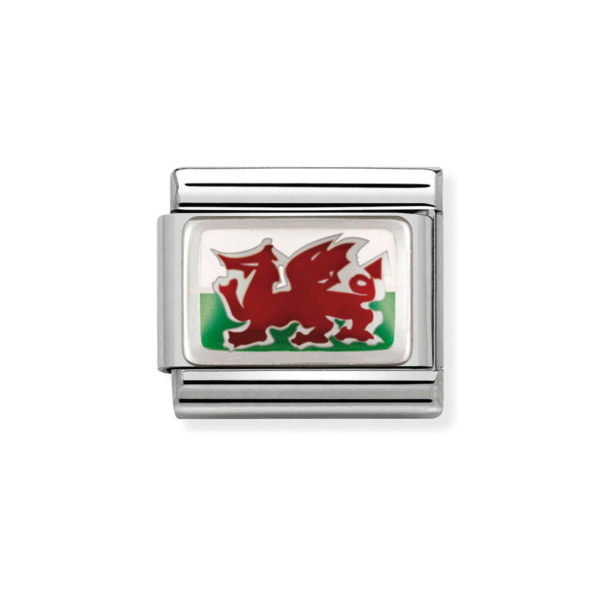 Nomination Classic Wales Flag Charm