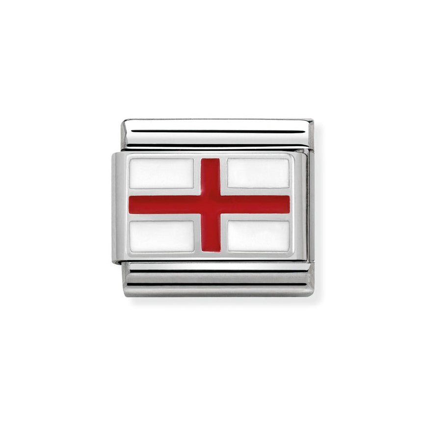 Nomination Classic Silver England Flag Charm