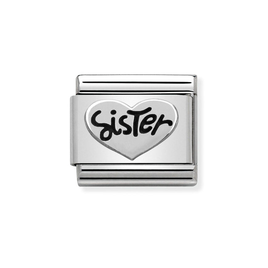 Nomination Classic Silver Sister Charm