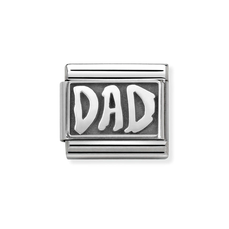 Nomination My Family Oxidised Silver Dad Classic Charm