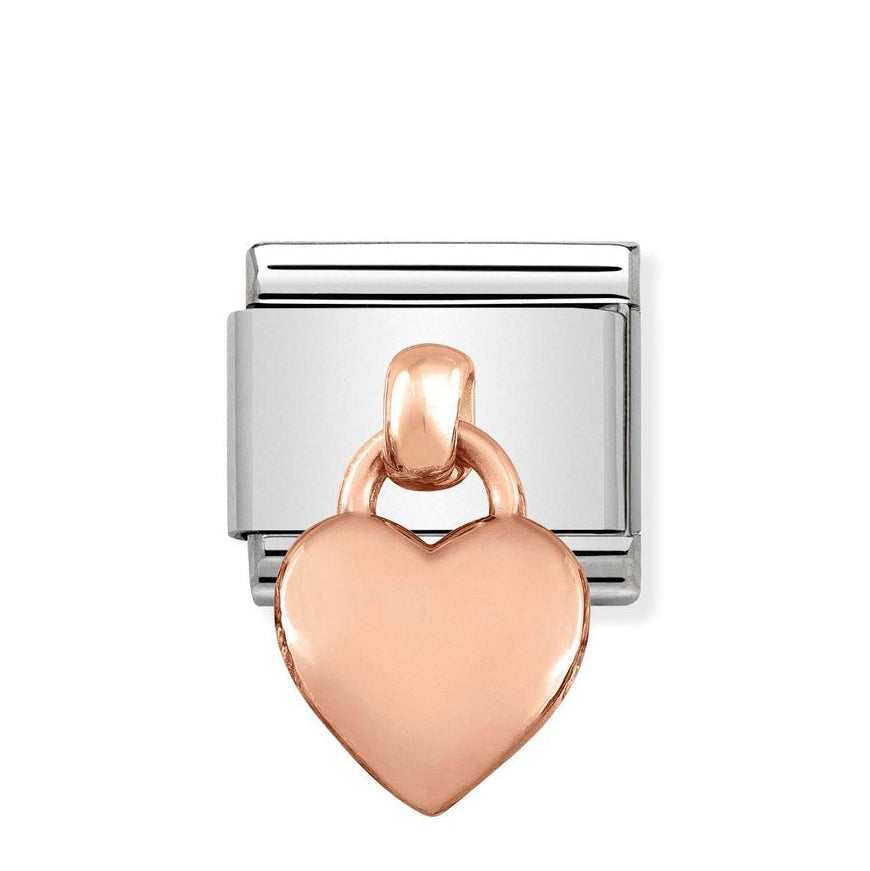 Nomination Classic Rose Gold Heart Pendant Charm