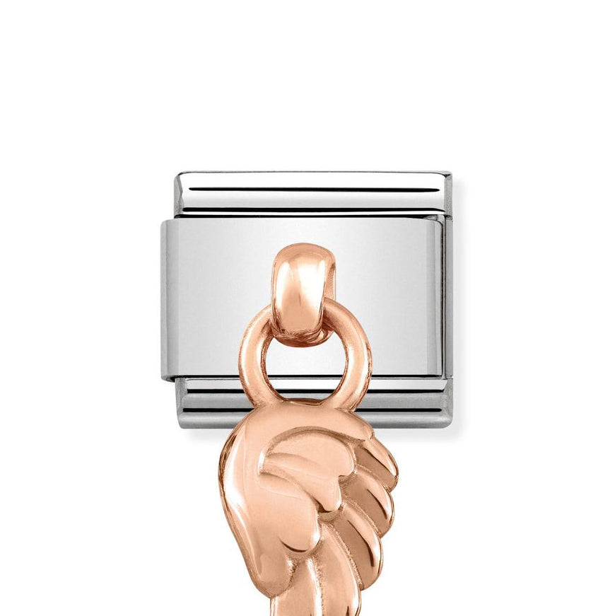 Nomination Classic Rose Gold Angel Wing Charm